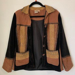 Parsley & Sage Brown Button Down Coat